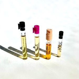 Perfume tester sets of 4. Different brands. Chanel Givenchib COCO Mademoiselle